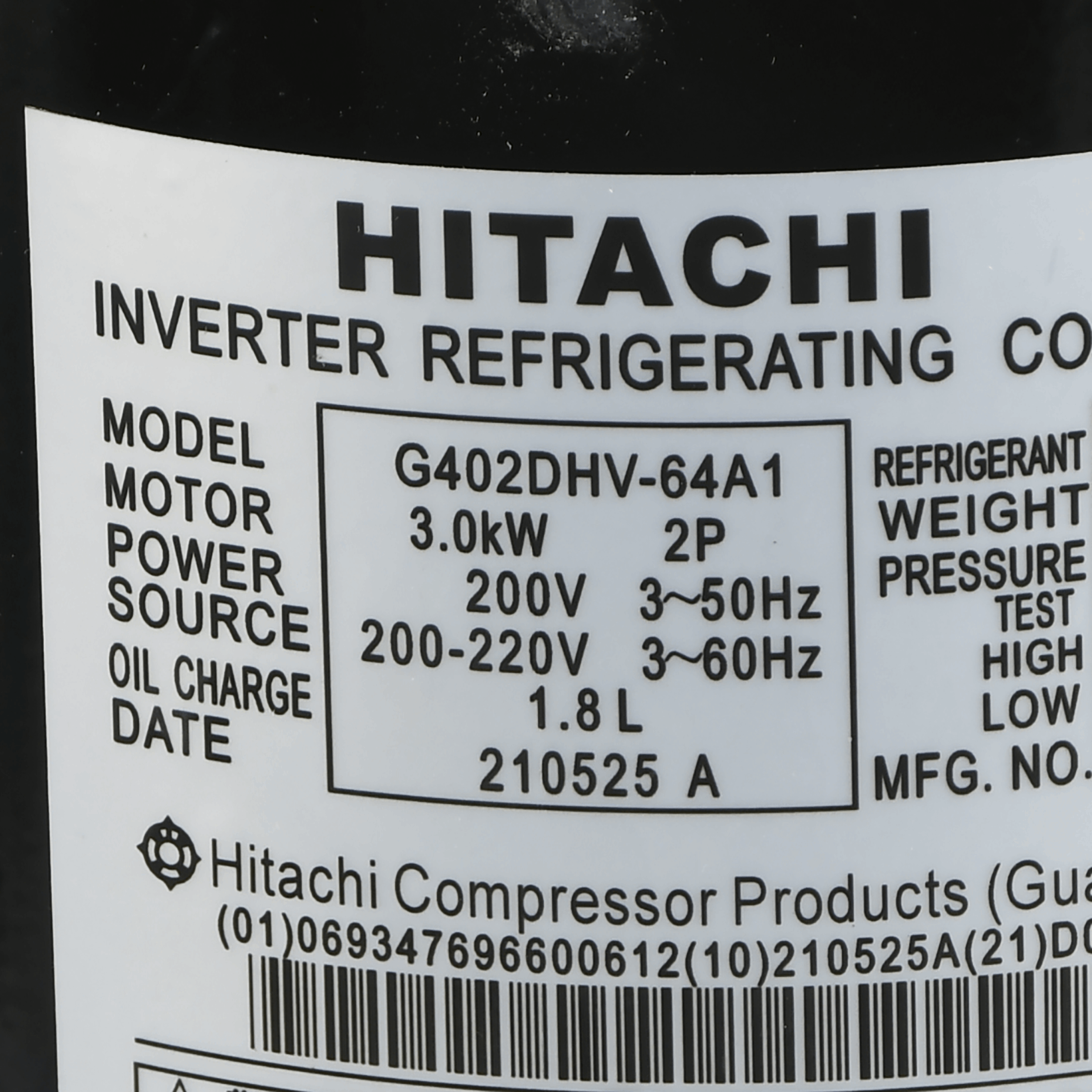 Hitachi Compressor G402DHV-64A1